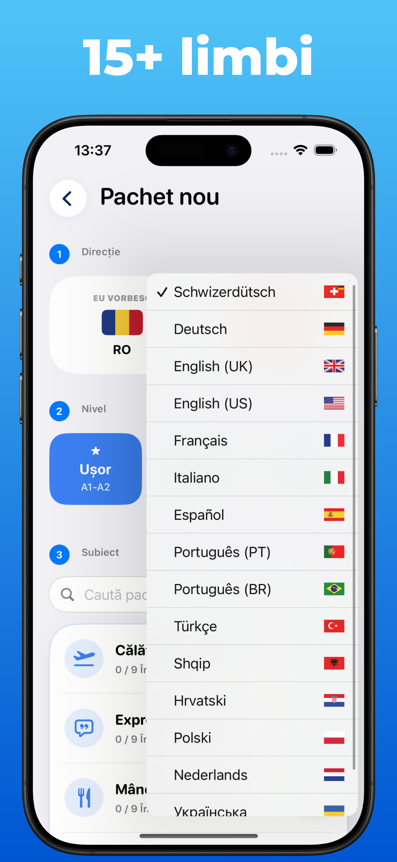 Aplicația LanguageFast – Daily Mini și gamificare
